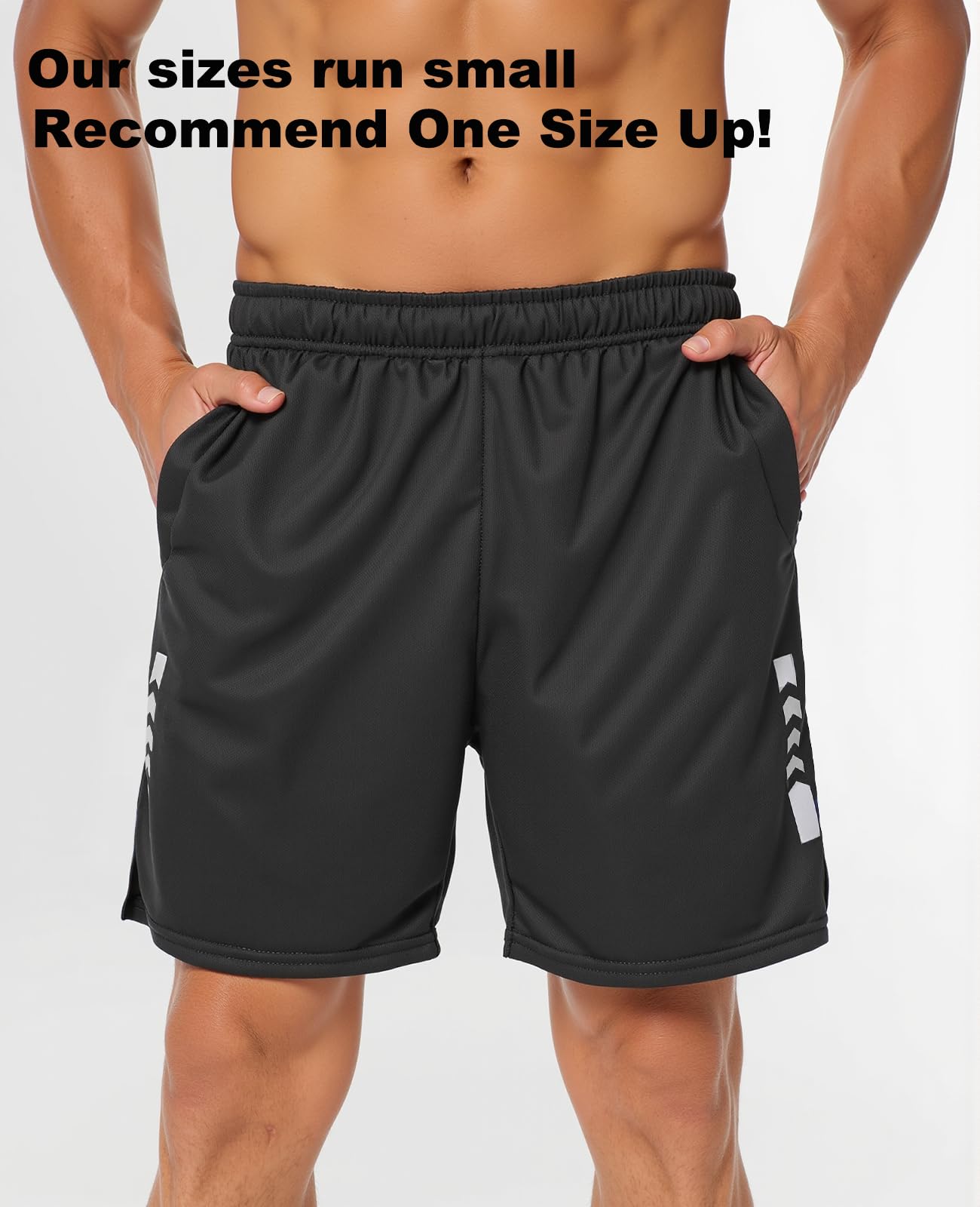 persimar Men’s Gym Shorts Athletic Running Workout Basketball Casual Sport Short for Men Quick Dry with 2 Pockets