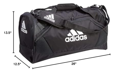 adidas Team Issue Sports Duffel Bag for Men and Women, Black, One Size
