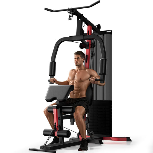 ROBORE Home Gym System with 160LB Weight Stack, Multifunctional All-in-One Workout Station, Full Body Strength Training System