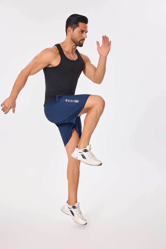 persimar Men’s Gym Shorts Athletic Running Workout Basketball Casual Sport Short for Men Quick Dry with 2 Pockets
