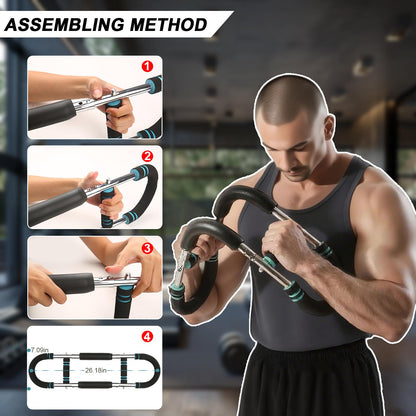 Twister Arm Trainer, Adjustable Twisting Arm, Chest Exerciser for Men, Chest Workout Equipment, Portable Spring Clamp Chest Exerciser for Home Fitness Equipment, Strengthen Upper Body Muscles