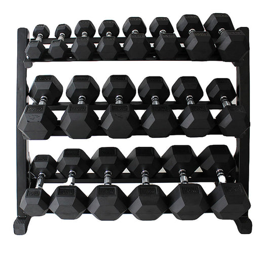 Rubber Hex Dumbbells Set with Rack Free Weight for Home Gym, 450 Pound Complete Weight Sets Strength Training Accessories for Home Gym Exercise Fitness Equipment